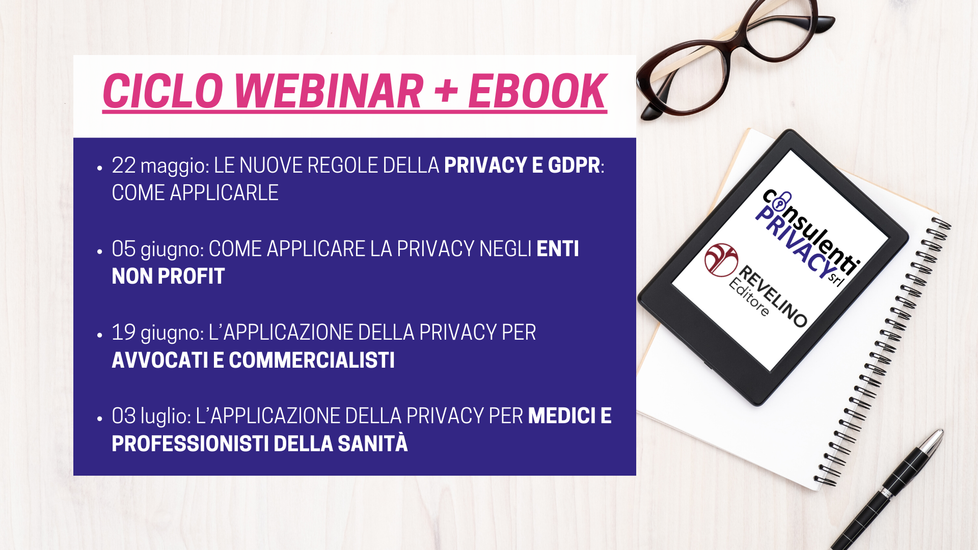 Webinar gratuiti formazione GDPR e Privacy Policy