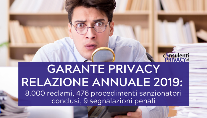 relazione garante privacy 2019