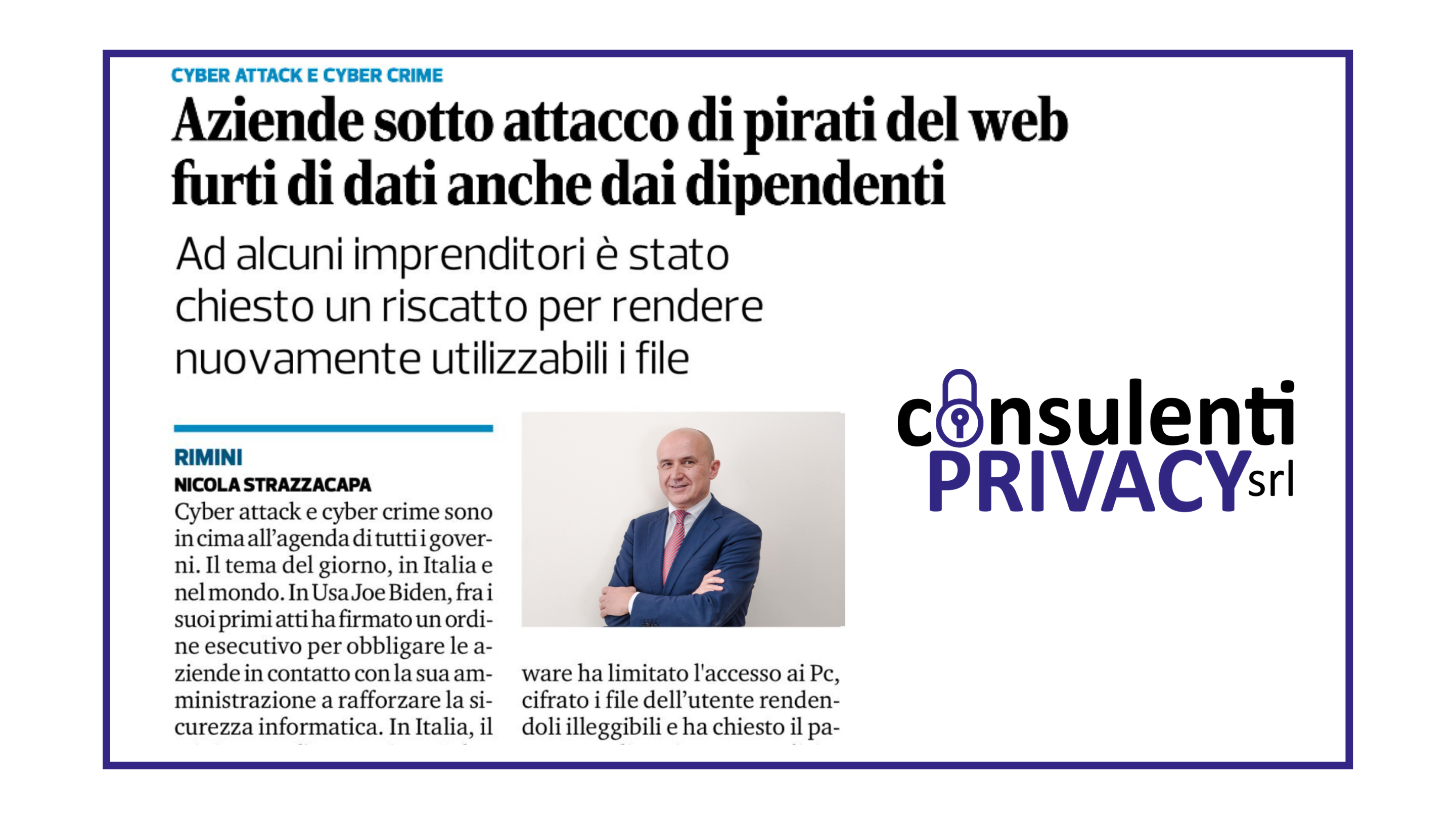 privacy cyber security consulenti privacy