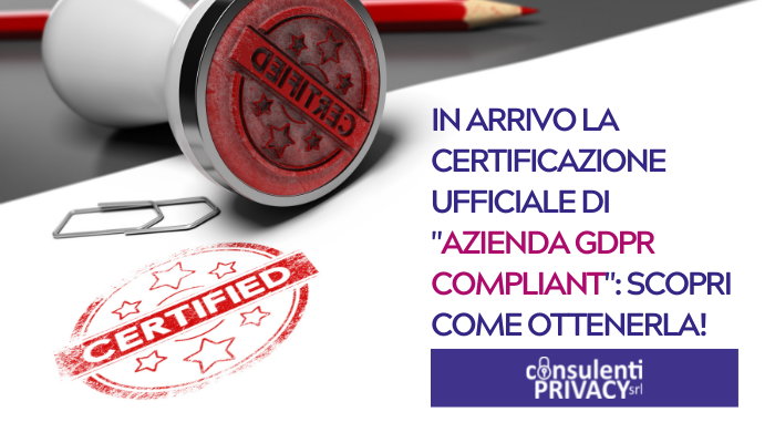 Azienda GDPR compilant - Consulenti Privacy